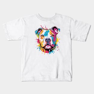 Colorful pitbul Kids T-Shirt